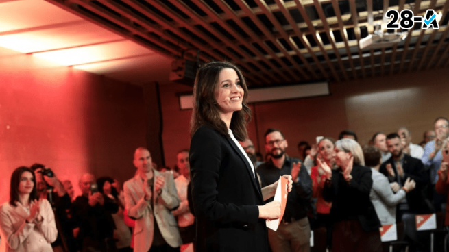 Ines Arrimadas en un acto de campaña. Foto. Ciudadanos.