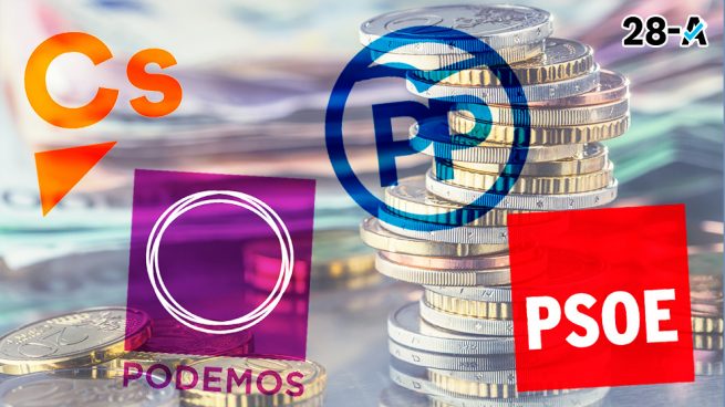 Políticas fiscales: PSOE y Podemos subirán impuestos a las rentas altas y PP y C’s bajarán el IRPF