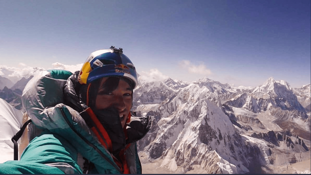 David Lama, alpinista fallecido en Canadá. Foto. Red Bull.