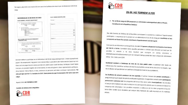 Los CDR convocan un nuevo referéndum independentista en el que votarán menores para el 26 de mayo