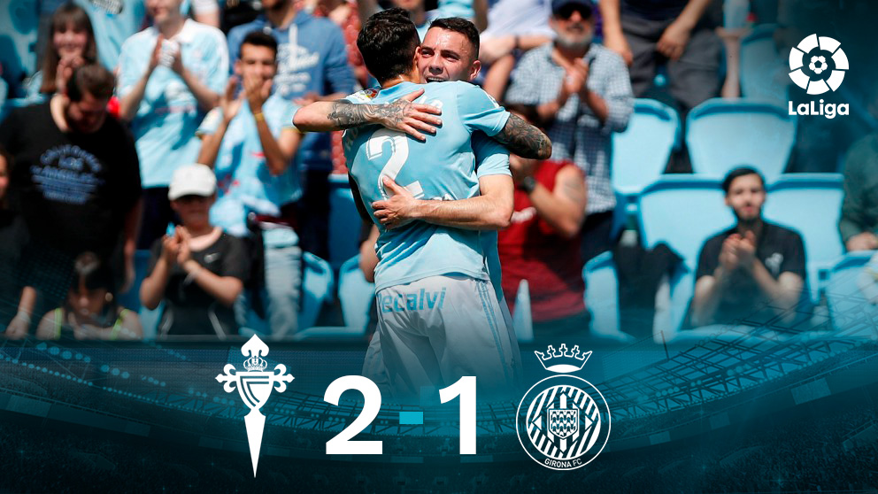 El Celta venció al Girona en Balaídos.