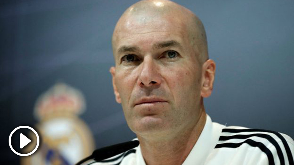 Zidane, durante una rueda de prensa. (Getty)