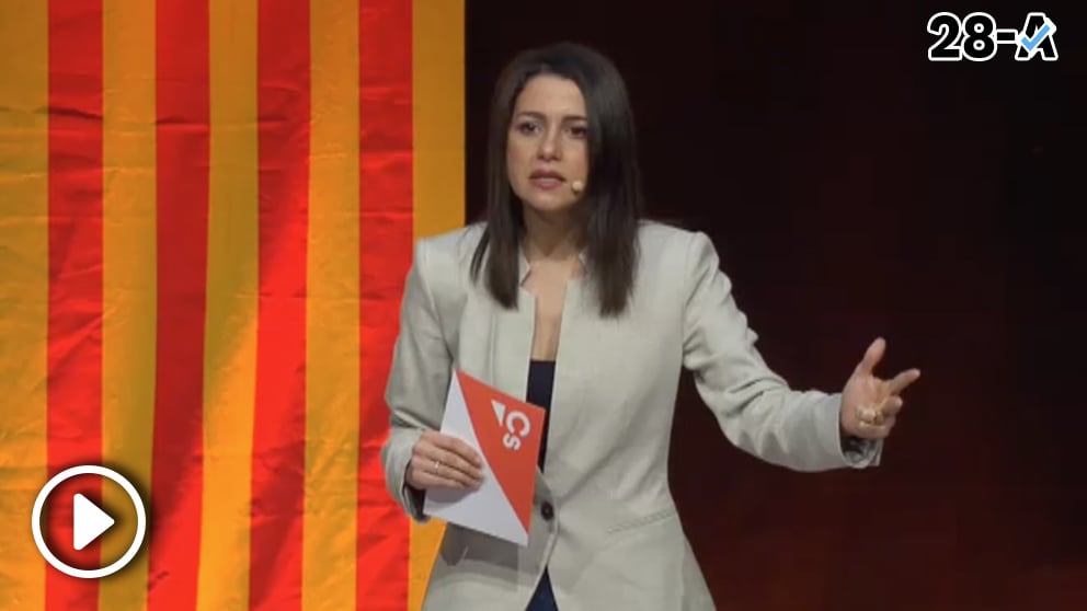 Inés Arrimadas en un acto de campaña