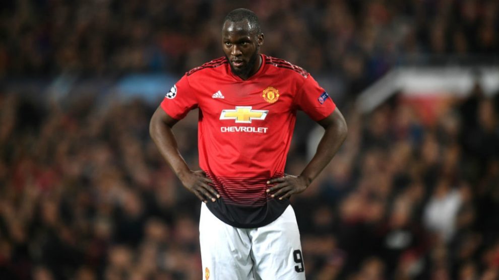 Romelu Lukaku, durante un partido con el Manchester United. (Getty)