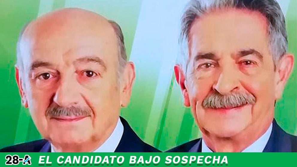 Miguel Ángel Revilla junto a su candidato al Congreso, José María Mazón