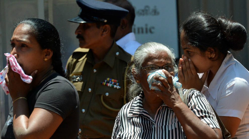 Familiares de las víctimas de los atentados de Sri Lanka