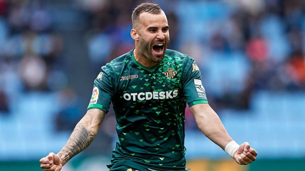 Jese Rodríguez celebra un gol con el Betis (@JeseRodriguez10)