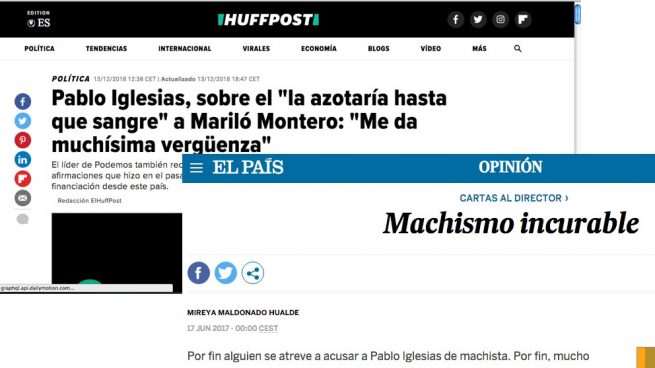 Tres medios de Prisa reprodujeron los insultos machistas de Iglesias a Mariló Montero