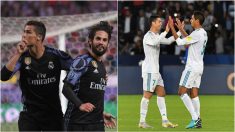 Cristiano, con Isco y Varane en su etapa en el Real Madrid.