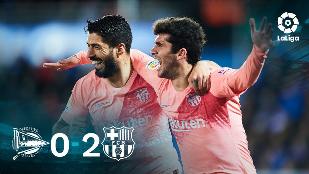 Aleñá y Luis Suárez ajusticiaron al Alavés.