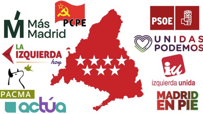 Algunas de las muchas candidaturas en los municipios de la Comunidad de Madrid.