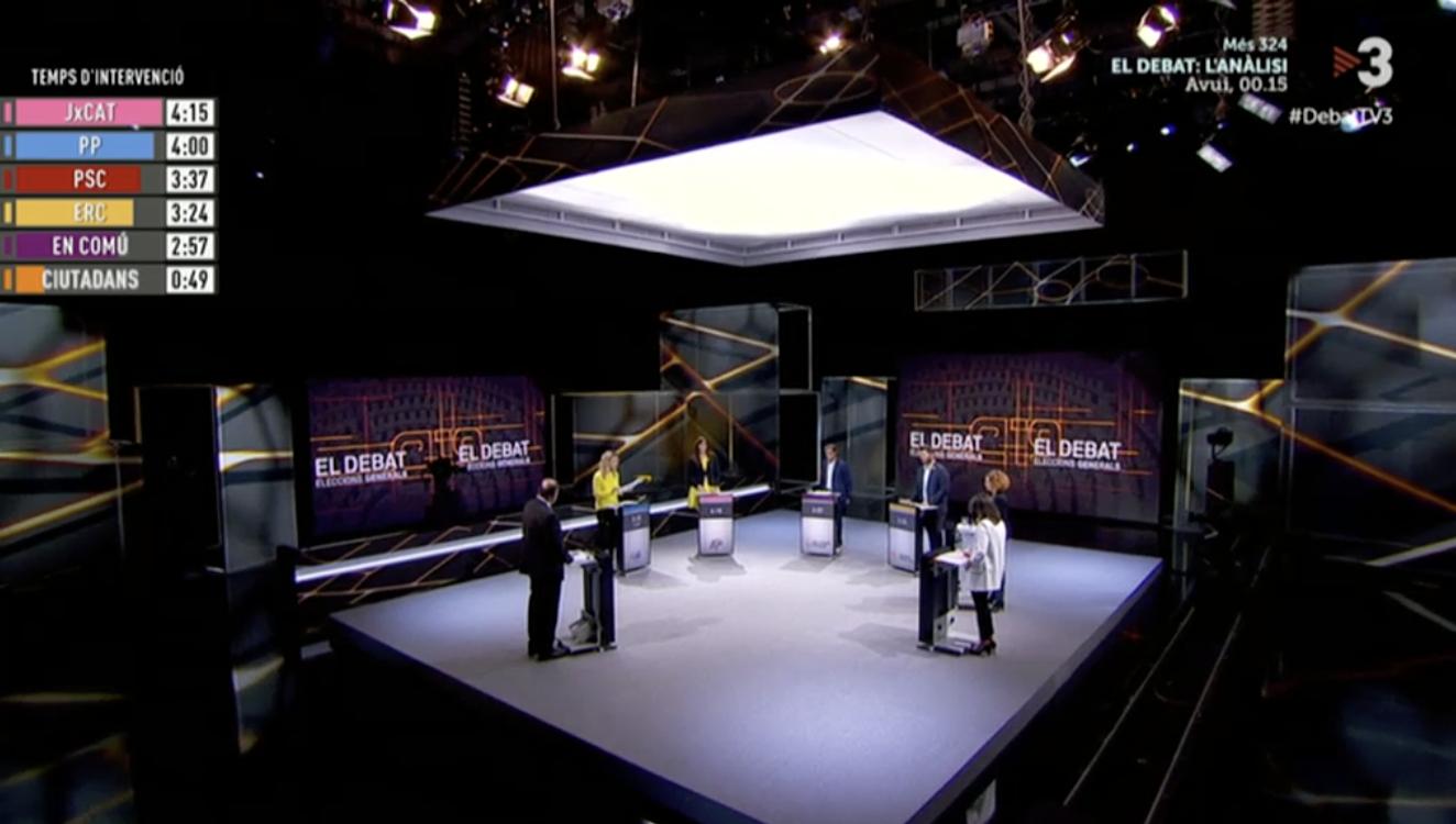 Un momento del debate en TV3