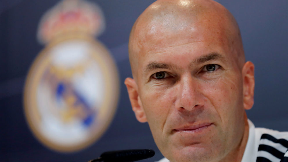 Zinedine Zidane, en rueda de prensa. (EFE)