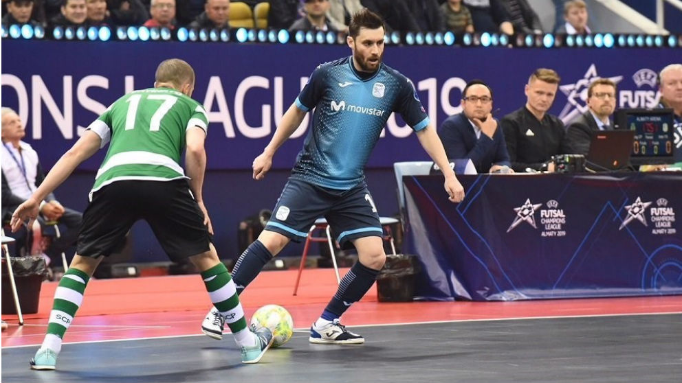 Movistar Inter, en las semifinales de la Futsal Champions League. (Europa Press)