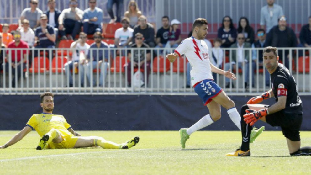 Imagen del partido entre el Cádiz y el Majadahonda (Cádiz Club de Fútbol)