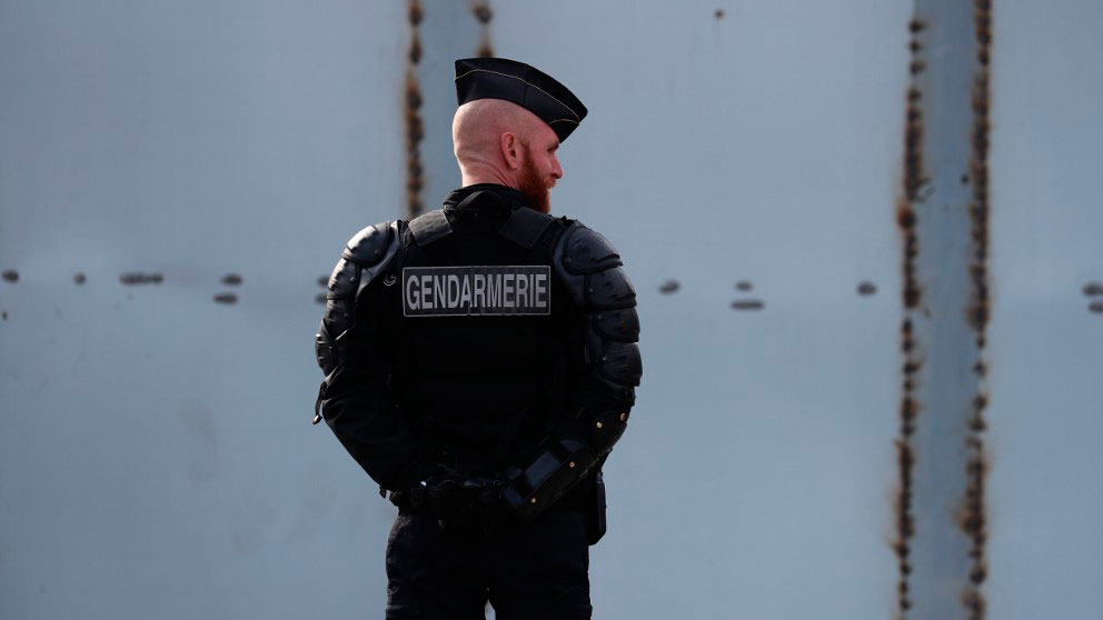 Un gendarme de la Policía francesa. Foto: AFP