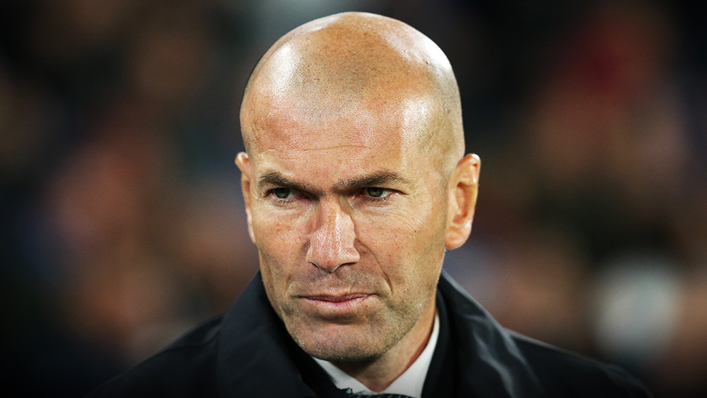Zidane, serio en un partido reciente.