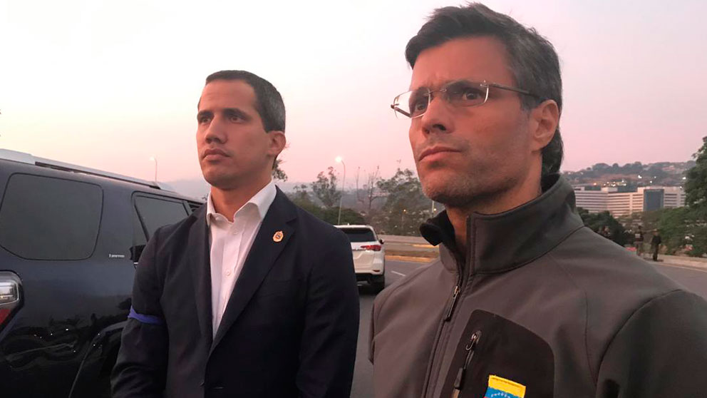 Juan Guaidó y Leopoldo López.