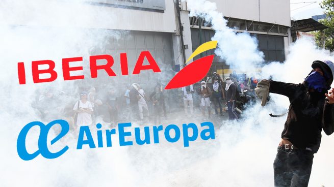 Iberia y Air Europa cancelan los vuelos de este miércoles entre Madrid y Caracas por la crisis en Venezuela