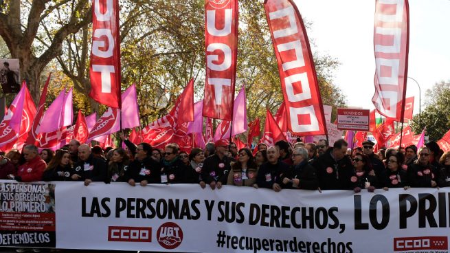 Los sindicatos fían al tirón de Sánchez recuperar los más de 500.000 afiliados perdidos