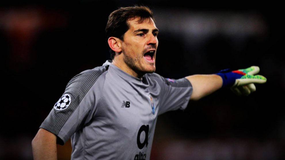 Casillas, durante un partido con el Oporto de esta temporada. (Getty)