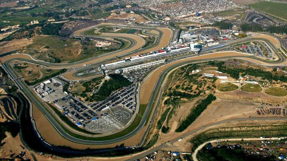 El circuito de Jerez, en vista aérea