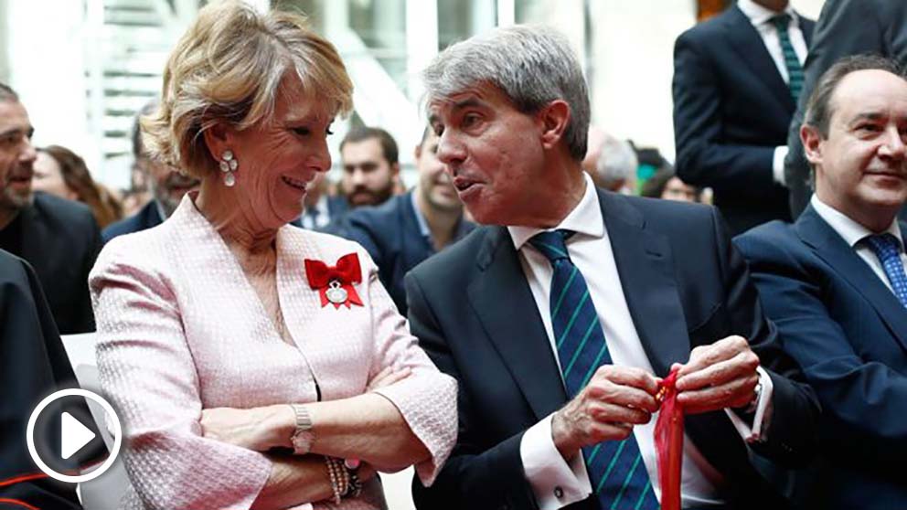 Esperanza Aguirre junto a Ángel Garrido en las celebraciones por el Dos de Mayo. Foto: Europa Press