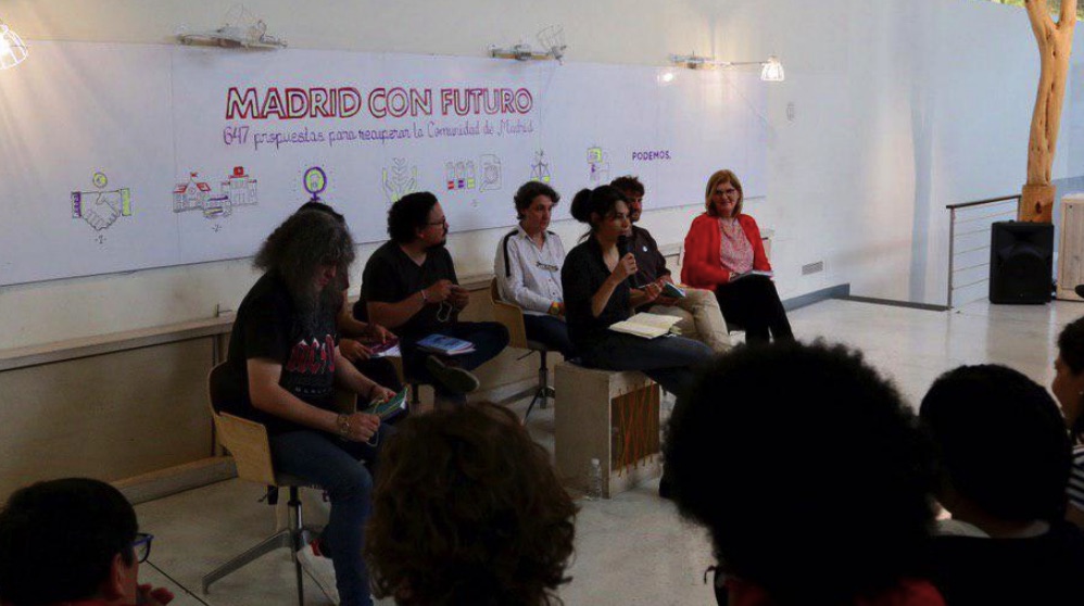 Isabel Serra presentado su programa electoral. (Foto. Podemos)