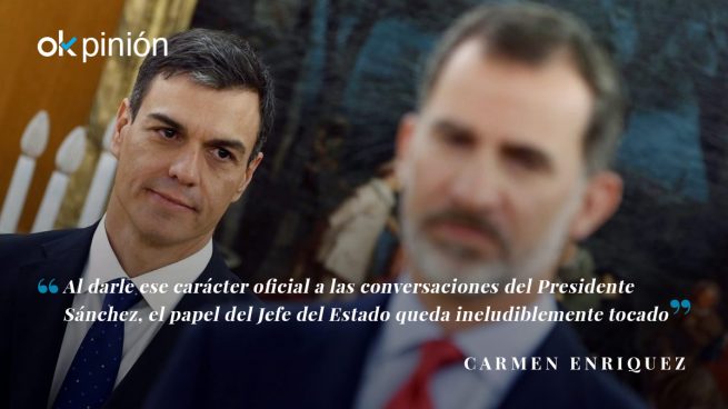 Pedro Sánchez devalúa el papel del Rey al recibir a los líderes políticos en La Moncloa