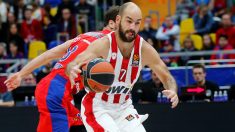 Spanoulis durante un partido con Olympiacos. (Getty)