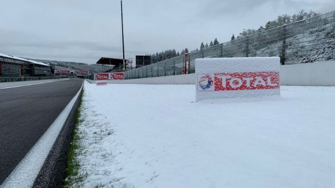 La nieve, compañera sorpresa de Fernando Alonso en las 6 Horas de Spa