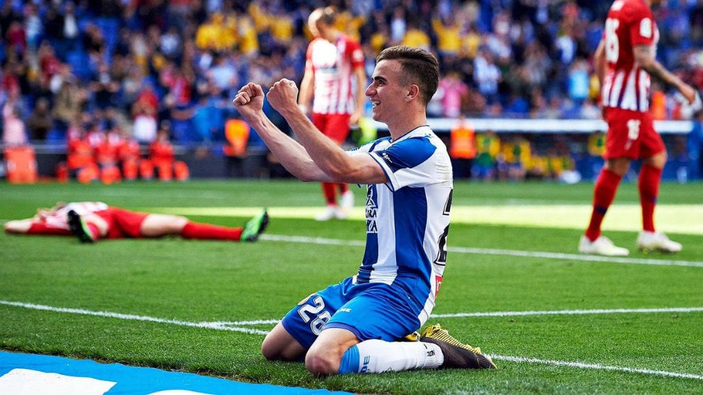 Adriá Pedrosa ante el Atlético de Madrid (@adripedrosa_)