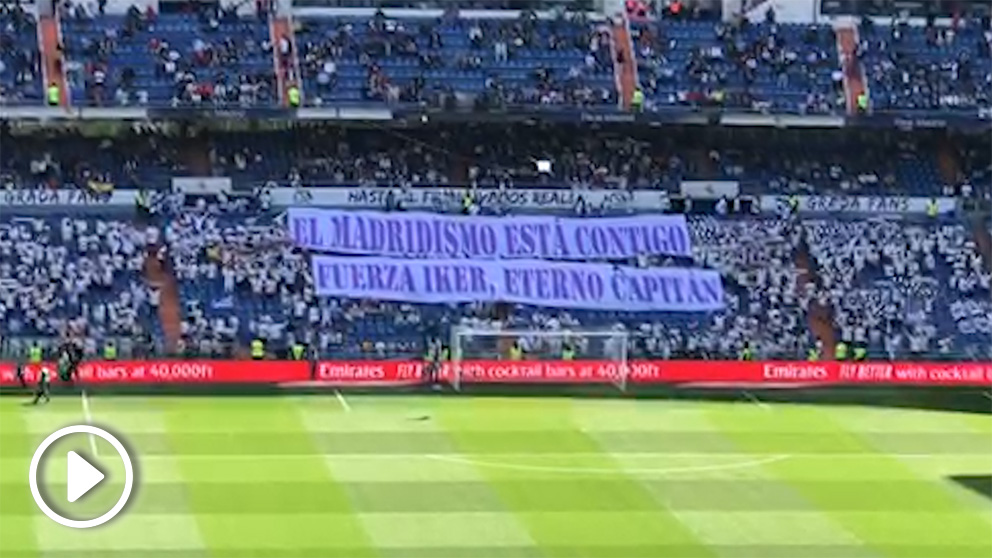 El homenaje a Casillas en el Bernabéu.