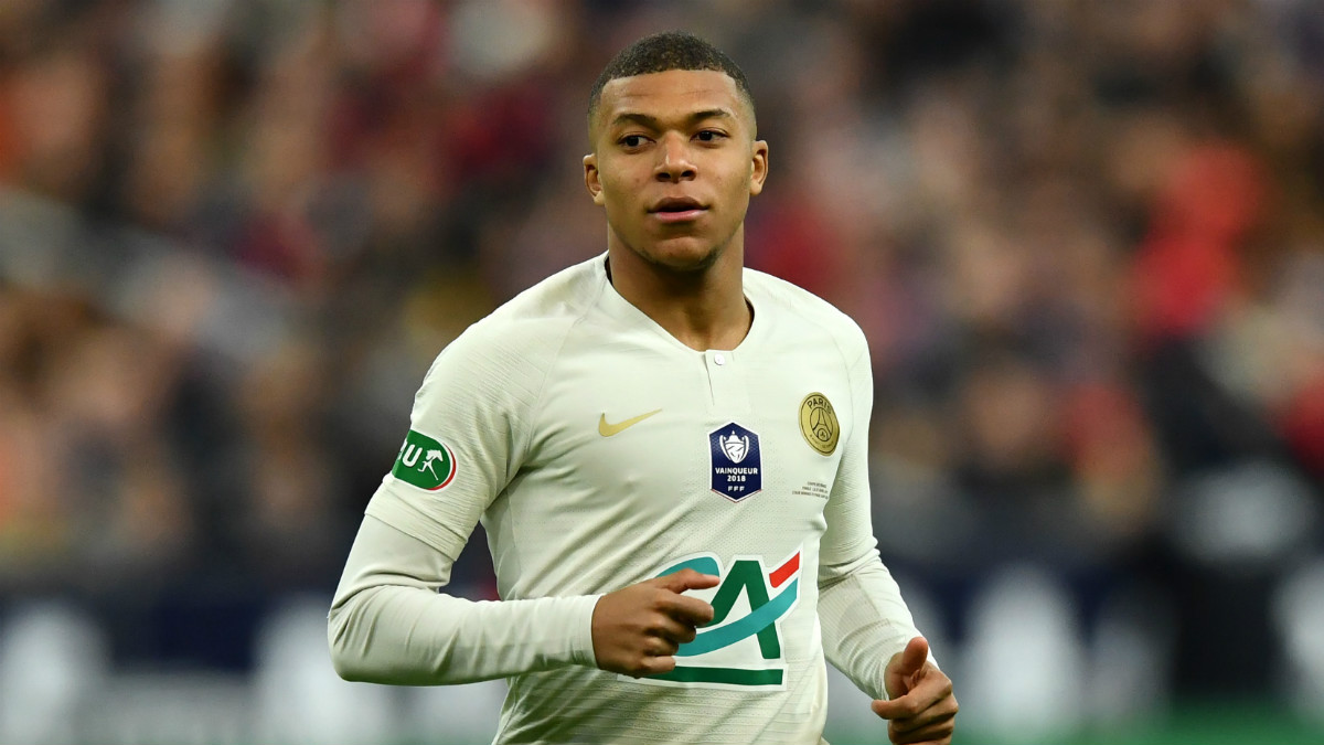 Mbappé tiene una ficha de 9,3 millones de euros con el PSG (Getty).