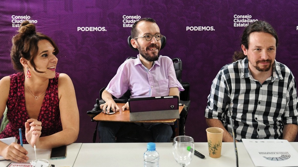 Pablo Echenique en el Consejo Estatal. (Foto. Podemos)