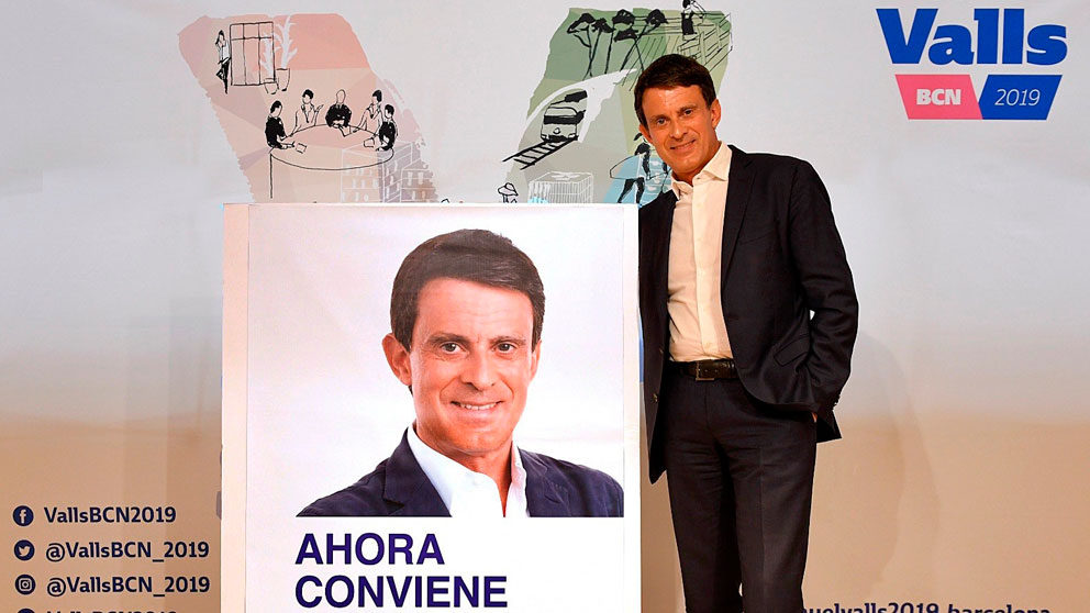 Manuel Valls durante la presentación de su candidatura ante la prensa. Foto: Europa Press