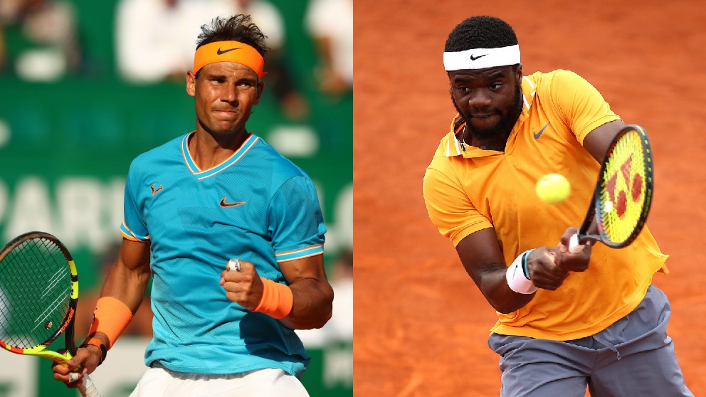 Rafael Nadal y Frances Tiafoe. (Getty)