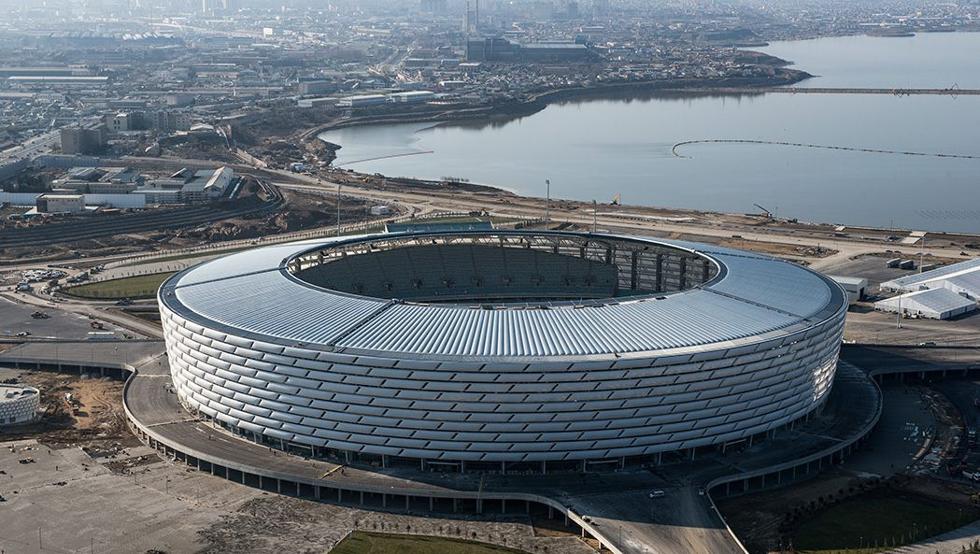El estadio de Bakú es uno de los más grande de Europa.