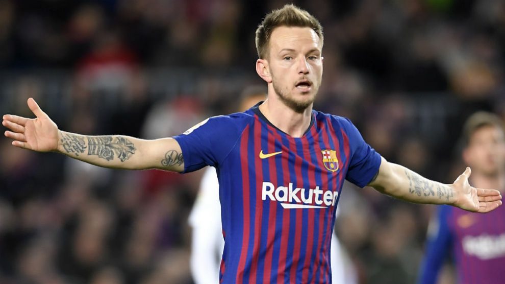 Rakitic, en un partido con el Barcelona. (AFP)