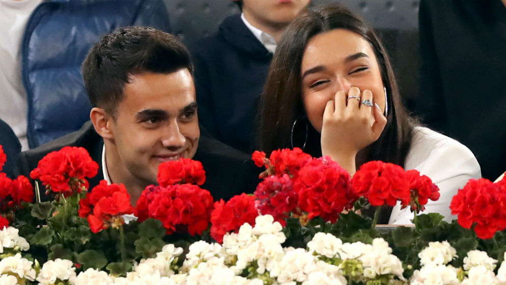 Sergio Reguilón y Marta Díaz en el Mutua Open Madrid. (EFE)