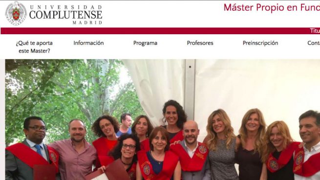 La Complutense usa la imagen de la mujer de Pedro Sánchez para promocionar el máster que dirige