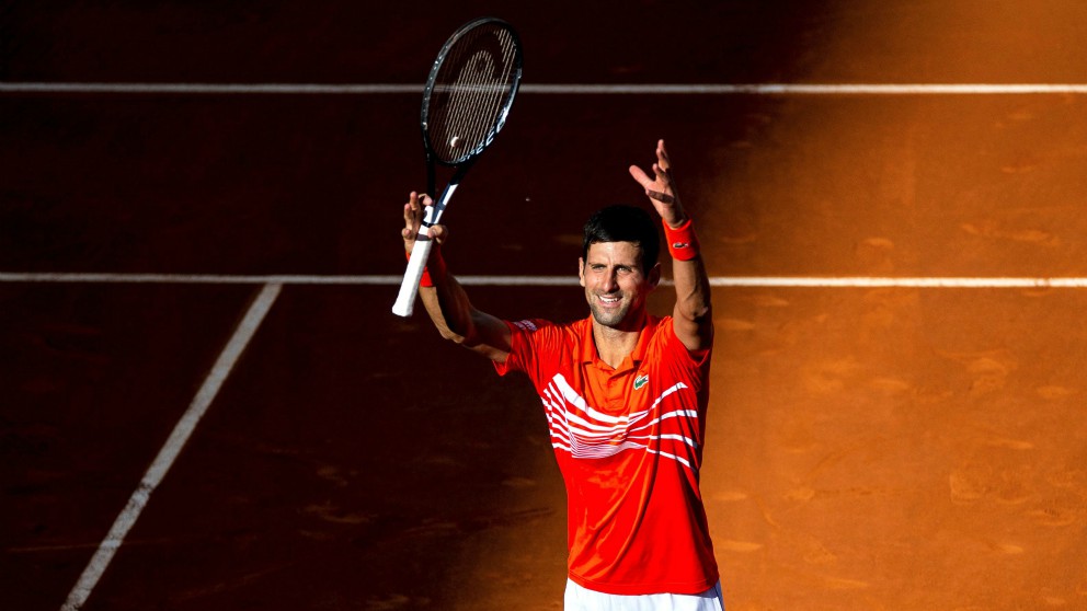 Djokovic celebra su victoria. (EFE)