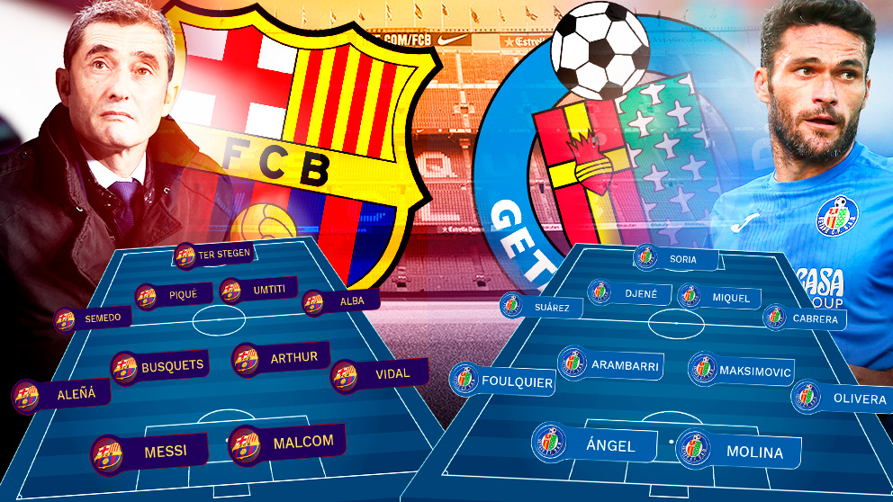 Barcelona y Getafe se enfrentan este domingo en el Camp Nou.