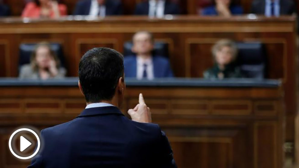 Pedro Sánchez, en el Congreso.