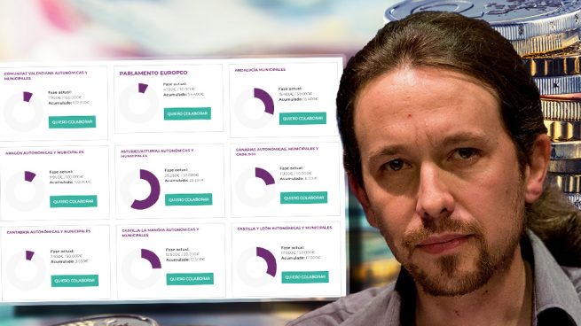 Pinchazo de Podemos para el 26-M: no recauda ni la mitad de lo que pide en el 90% de los territorios