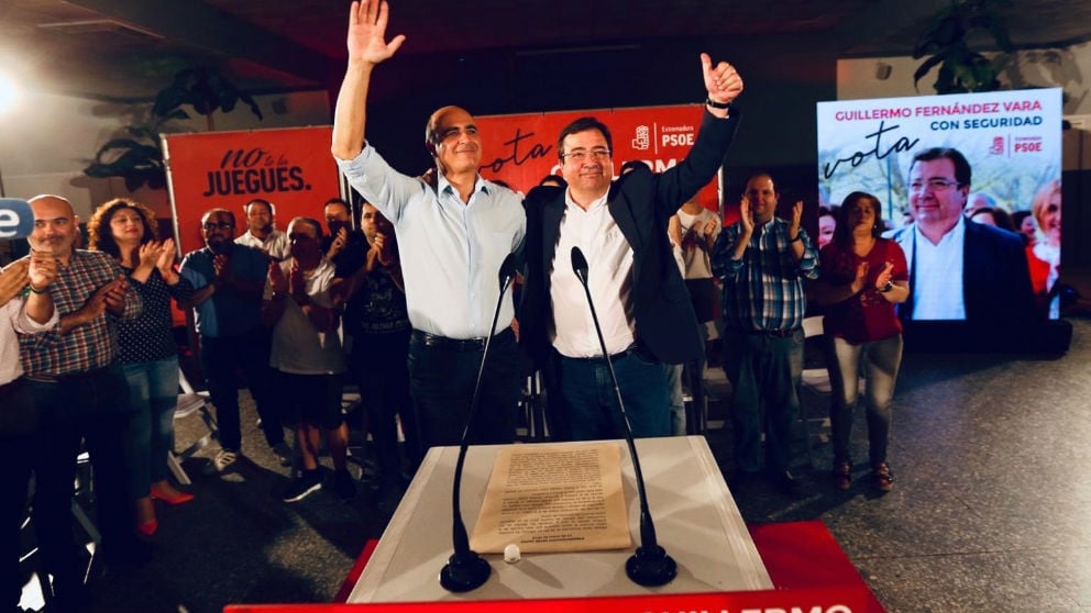 Guillermo Fernández Vara en una acto electoral en Zafra. Foto: Europa Press