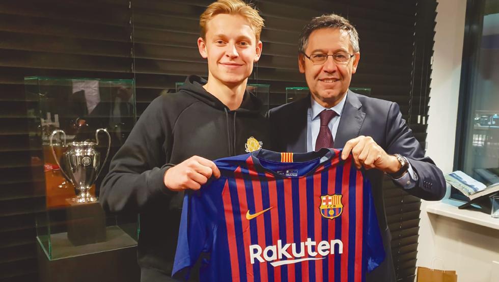 De Jong, el último jugador en llegar al Barcelona. Griezmann podría ser el siguiente. (FcBarcelona)