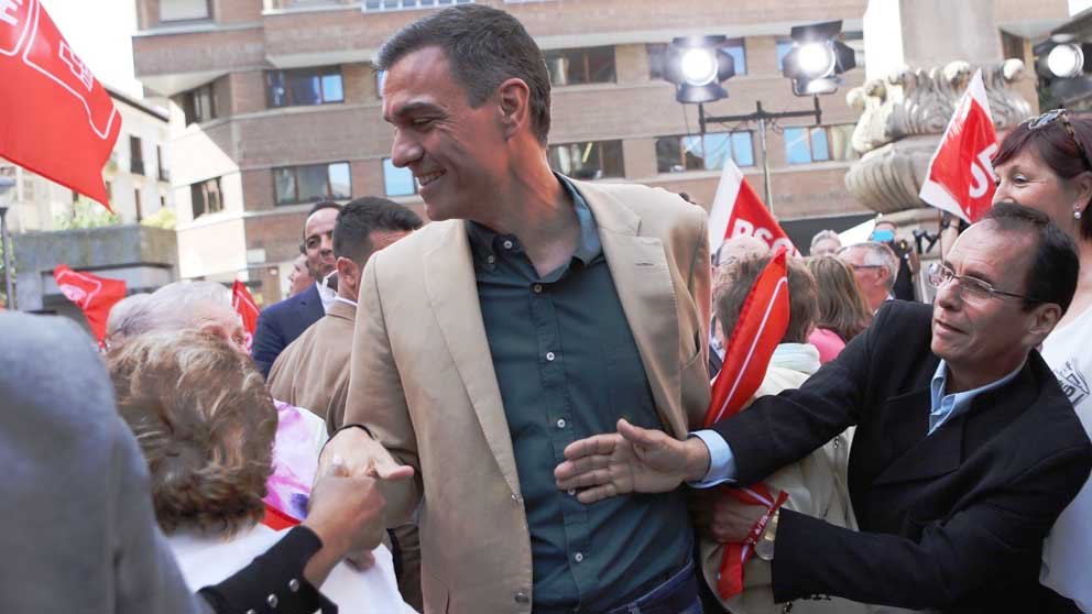 Pedro Sánchez en Pamplona. Foto: Europa Press