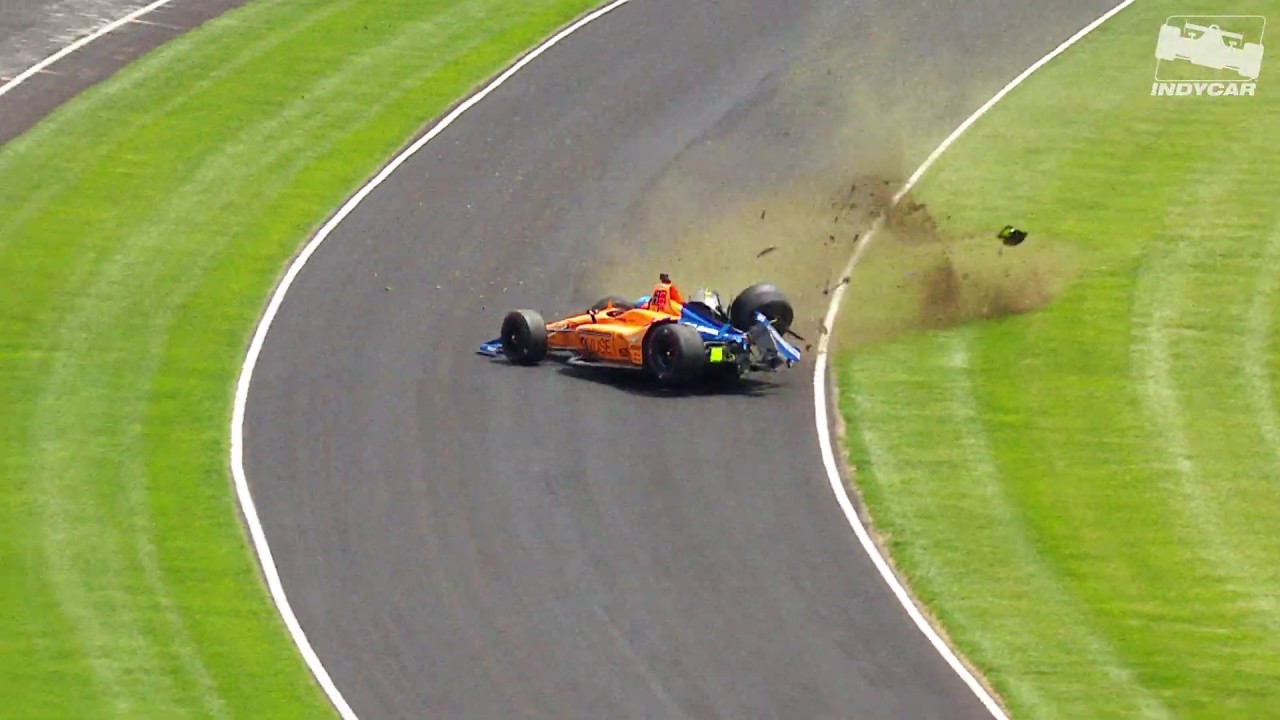Fernando Alonso en las 500 millas de Indianápolis.