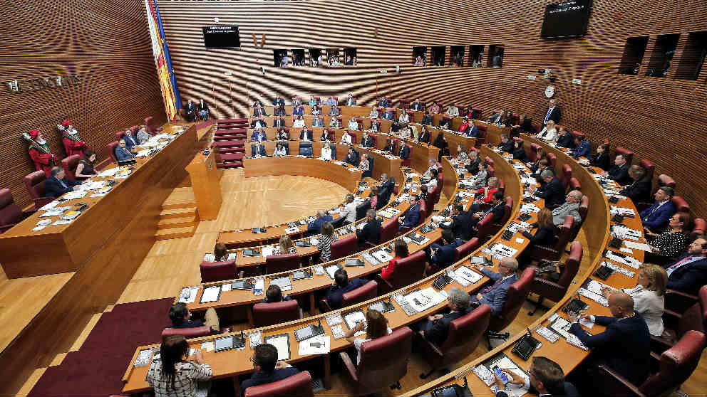 Pleno de constitución de las Cortes Valencianas, en junio de 2019.